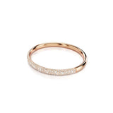 Swarovski Sublima Bangle Bracelet, Snow Pavé of Clear Round Crystals in a Rose Gold-Tone Finished Setting, Size M, Part of the Sublima Collection