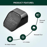 Type-A ("horizontal-shaped") Gutter Downspout Extension (3"x4", Black)