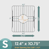 SunnyPoint 304 Stainless Steel Sink Protector Rack – Rust-Resistant Grid for Kitchen Sink Bottom, Scratch Prevention, Drainage Support,(Small) (10.75"x12.4")