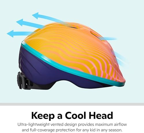 Schwinn Classic Toddler and Baby Bike Helmet for Boys and Girls, Dial Fit Adjustment and Full Range Padding, Extended Lower Shell