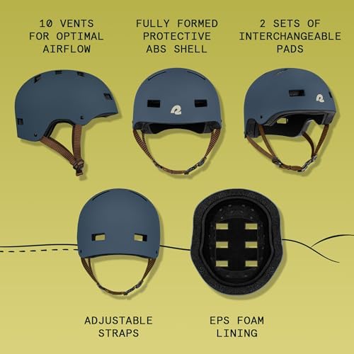 Retrospec Retrospec Dakota Bike Helmet - Skateboard Helmet Premium Protection Multi-Sport Bike, BMX, Skating, Scooter, and Skate Helmet