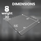 BalanceFrom Puzzle Exercise Mat with EVA Foam Interlocking Tiles for MMA, Exercise, Gymnastics and Home Gym Protective Flooring, Multiple Sizes and Colors