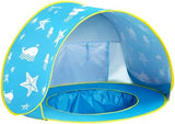 Monobeach Baby Beach Tent Ocean Pop Up Portable Shade Pool UPF50+ UV Protection Sun Shelter for Infant with Easy Set Up Canopy