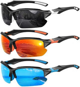 XVXV Polarized Sports Sunglasses for Men - UV Protection Half Frame Sun Glasses for Running Fishing