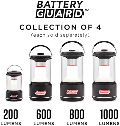 Coleman 1000L LED Lantern with Enhanced Battery Protection, Water-Resistant, Batteries Last up to 25% Longer Than Other Lanterns
