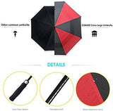 ZOMAKE Automatic Open Extra Large Golf Umbrella 51/54/62/68 Inch, Double Canopy Vented Windproof Oversize Stick Umbrellas for Rain