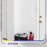 ENERLITES Jumbo Duplex Receptacle Outlet Wall Plate, Electrical Outlet Covers, Gloss Finish, Over-Size 1-Gang 5.5" x 3.5", Polycarbonate Thermoplastic, 8821O-W-10PCS, White (10 Pack)