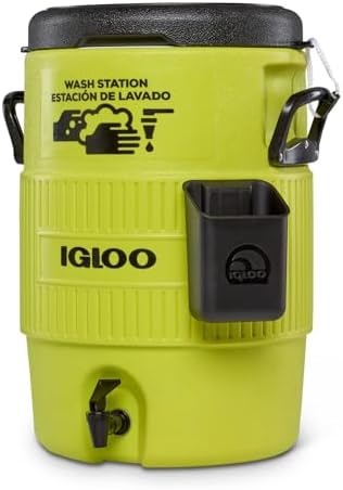Igloo Sports Cooler Water Beverage Dispenser, Insulated 5 & 10 Gallon Water Cooler, Insulated Drink Dispenser with Spout, Portable Handwashing Stations