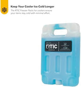 RTIC Refreezable Reusable Cooler Ice Packs Cold Ice Chest Pack Long-Lasting Break-Resistant for Food, Drink, Travel and Storage, 2 Pack