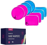 Reusable Heat Packs, Set of 8 - Gel Hand Warmer with Snap to Heat Metal Disc Technology for One Click Heating - Instant to Go Pocket Hand Warmer with Gift Packaging.