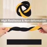 High Density Foam Weather Stripping Door Seal Strip Insulation Tape Roll for Insulating Door Frame, Window, Air Conditioner Soundproof Self Adhesive Sealing Weatherstrip(1 in x 1/4 in x 33 Ft)