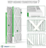 14x30x1 Air Filter 4 Pack, MERV 8 Pleated Dust Defense Air Filters Replacement Air Conditioner HVAC AC Furnace Filter, Durable and Lightweight