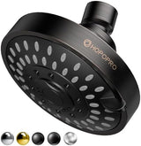 HOPOPRO 5-Mode High Pressure Shower Head - The Washington Post, NBC News, Today TV Show Recommended - High Flow Fixed Showerheads (4 Inch Oil Rubbed Bronze)
