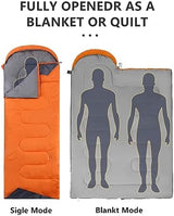 Sleeping Bags for Adults Backpacking Lightweight Waterproof- Cold Weather Sleeping Bag for Girls Boys Mens for Warm Camping Hiking Outdoor Travel Hunting with Compression Bags