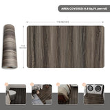 Wood Grain Peel and Stick Floor Tiles – 11.8” Width, Full Roll Length of 118" – Versatile Design for Any Space, Self Adhesive Vinyl Flooring, Waterproof and Non-Slip Features