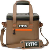 RTIC Ultra-Tough Soft Cooler 12 Can, Insulated Bag Portable Ice Chest for Lunch, Beach, Drink, Beverage, Travel, Camping, Picnic, Car, Trips, Floating Cooler Leak-Proof with Zipper