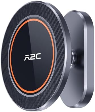 A2C Alloy Magnetic Golf Cart Phone Holder Compatible with MagSafe iPhone 16 Pro Max Plus 15 14 13 12 Mini Fits EZGO, Club Car, Yamaha, Icon, Golf Cart Accessories Essentials Gift for Friend Men Women