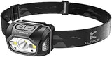 klarus HM1 IPX6 Waterproof Rechargeable Headlamp with Motion Sensor, 70 Hours Long Battery Life, Full Charge in 2.5 Hours, 440 Lumens Consistent Output, Shock and Drop Resistant
