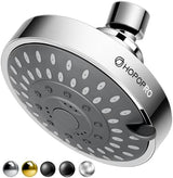 HOPOPRO 5-Mode High Pressure Shower Head - The Washington Post, NBC News, Today TV Show Recommended - High Flow Fixed Showerheads (4 Inch Chrome)