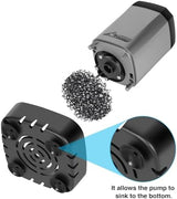 WADEO Portable Camping Shower, 6000mAh Rechargeable Shower Pump, Filtered Shower Head & 5 Gallons Foldable Bucket, Outdoor Shower for Hiking Beach, Travel, Pet Bath, Car Washing, Surf & Boat Cleaning