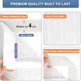 Magnetic Screen Door Fits Door Size 29" x 80", Screen Door Mesh,Door Screen Magnetic Closure for Patio Door Enjoy Air Fresh-White, Actual Screen Size 30" x 81"