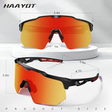 HAAYOT Polarized Sports Sunglasses for Men Women Youth Baseball Cycling Running Softball Biking Glasses 5 Lenses