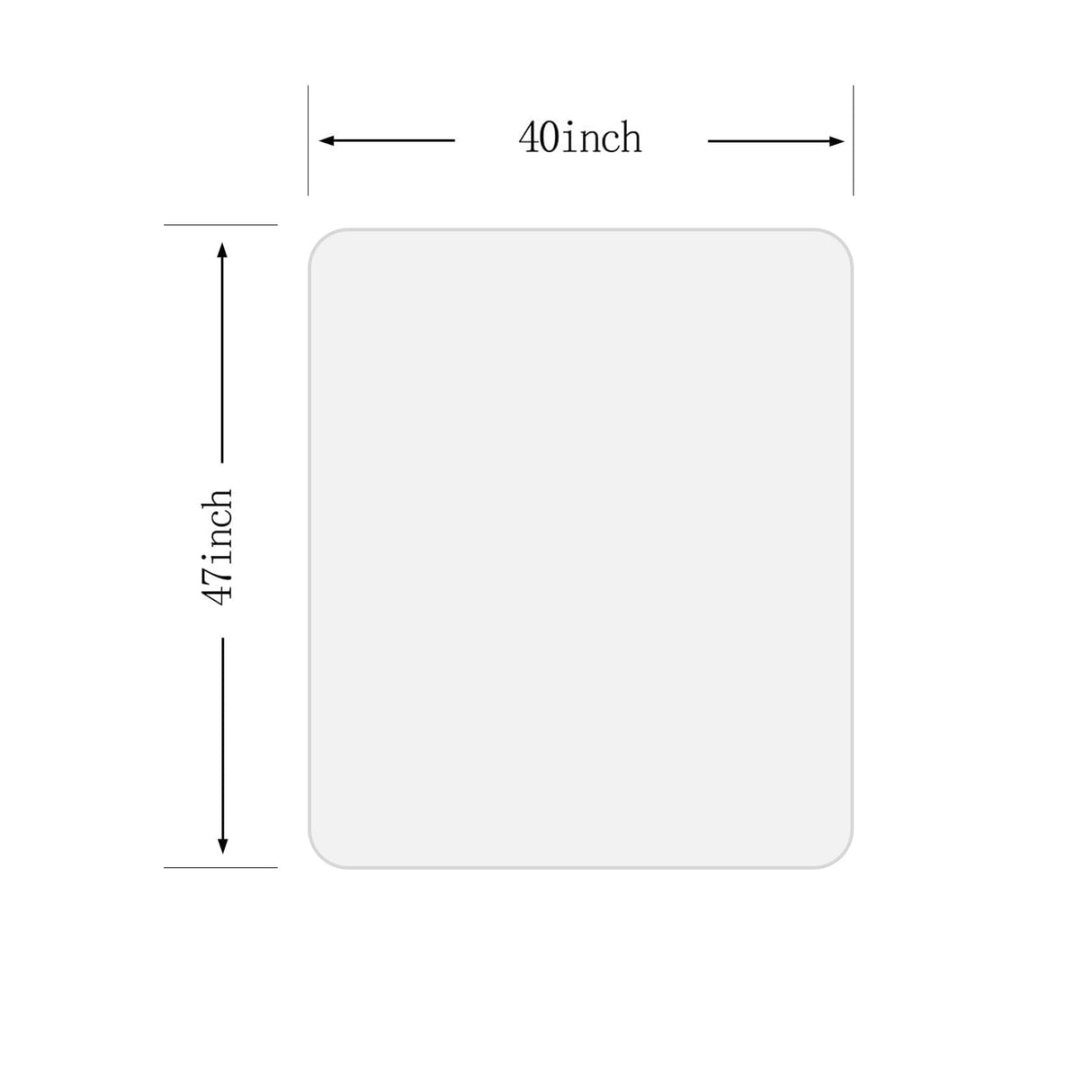 [UpgradedVersion] Crystal Clear 1/5" Thick 47" x 40" Heavy Duty Hard Chair Mat, Can be Used on Carpet or Hard Floor