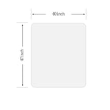 [UpgradedVersion] Crystal Clear 1/5" Thick 47" x 40" Heavy Duty Hard Chair Mat, Can be Used on Carpet or Hard Floor