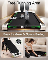 Walking Pad with Incline, Incline Treadmills for Home, 2.5 HP Under Desk Treadmill Small with Remote Control, Walking Pad Small Treadmill with LED Display