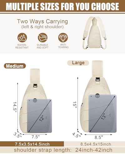 Crossbody Bags for Women Men Trendy Sling Bag Bakpack Casual Chest Bag with Convertible Shoulder Strap