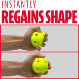 Franklin Sports Indestruct-A-Ball Plastic Batting Practice Baseballs, Softballs + Golf Balls - Training Packs