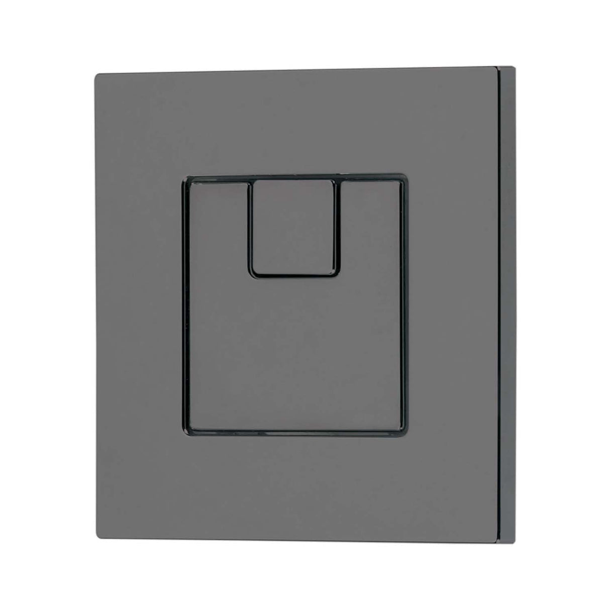 Square Flush Button for Concealed Cistern Dual Eco 6/3L - Gun Metal Grey