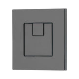 Square Flush Button for Concealed Cistern Dual Eco 6/3L - Gun Metal Grey
