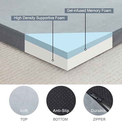 Sleeping Pad for Adults, Comfortable Thick Floor Sleeping Mats for Car Truck Tent with Removable Travel Bag