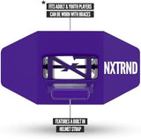 Nxtrnd Two Football Mouth Guard, Football Mouthpiece with Strap, Fits Adult & Youth (Purple)