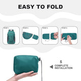 MIYCOO Backpack - Ultra Lightweight Packable Backpack for Travel Camping, 45L Hiking Back Pack Waterproof Foldable Daypack for Men Women Green