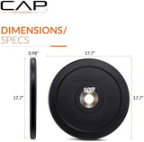 CAP Barbell Rubber Olympic Bumper Plate | Multiple Options/Colors