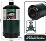 KOMAN BLUEFIRE 1lb Propane Tank Camping Propane Tank Pack of 4 Portable Canister Propane Gas Tank Small Propane Tanks for Camping Stove Outdoor Backpack Mini Burner Heater Cooking Torch Lamp