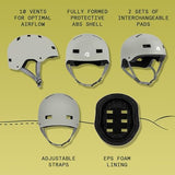 Retrospec Retrospec Dakota Bike Helmet - Skateboard Helmet Premium Protection Multi-Sport Bike, BMX, Skating, Scooter, and Skate Helmet