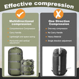 5 Pack Compression Stuff Sack 5 Assorted Size Sleeping Bag Stuff Sack Ultralight Sleeping Bag Cover Space Saving Gear for Travel Outdoor Camping Hiking Backpacking