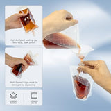 8&16OZ 8PCS Drink Bags, Reusable Spouted Pouches with Funnel for Drinking Liquid Beverage Juice,Stand Up Plastic Flasks for Travel Camping Outdoor Sport Concert Event,Leak-Proof Food Grade