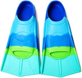 Kids Swim Fins,Short Kids Fins Youth Swimming Flippers for Lap Swimming Training for Children Girls Boys Beginners