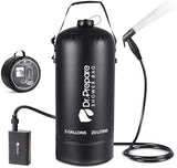 DR.PREPARE Camping Shower, 4 Gallons/5 Gallons Portable Shower with Rechargeable Electric Pump, Outdoor Shower Bag for Camping, Hiking, Traveling, Beach