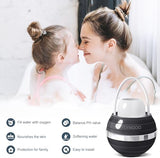 Bath Water Filter for Tub Faucet - 8 Stages Bathtub Water Filter Reduces Contaminants for Softer, Smoother Skin - 2,500 Gallons of Filtration, BPA Free (Black)