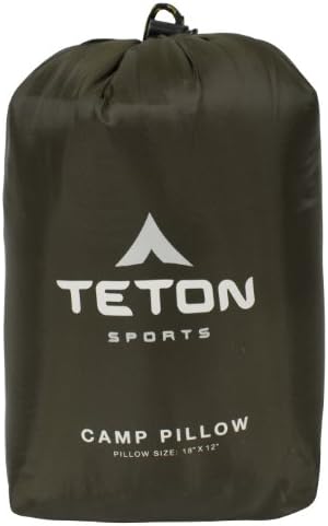TETON Sports Camp Pillow; Great for Travel, Camping and Backpacking; Washable