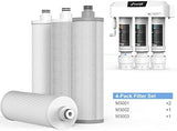 Frizzlife M3005 Replacement Filter Cartridge Set (4 Pack) for SK99,SP99,SK99 New and SP99 New Under Sink Water Filter System