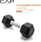 CAP Barbell Coated Hex Dumbbell Weight | Multiple Options