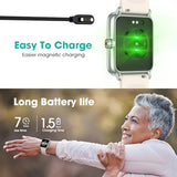 Pedometer Watch Senior Friendly No App/Phone Required, Waterproof Fitness Tracker Watch with Step Counter Calories/Sleep Tracker for Walking Running for Men Women