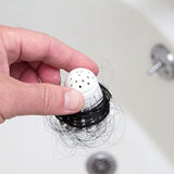 TubShroom Toss 21pk Disposable Bath Tub Drain Strainers - Hair Catcher Snare for Shower Bathtub to Prevent Clogged Drains, Traps Human and Pet Hair, One Year Supply (White)