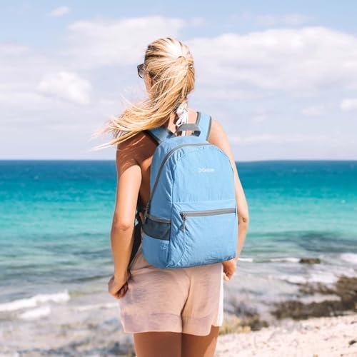 G4Free 20L Lightweight Packable Backpack Travel Hiking Daypack Foldable Backpack for Men Women(Light Blue)